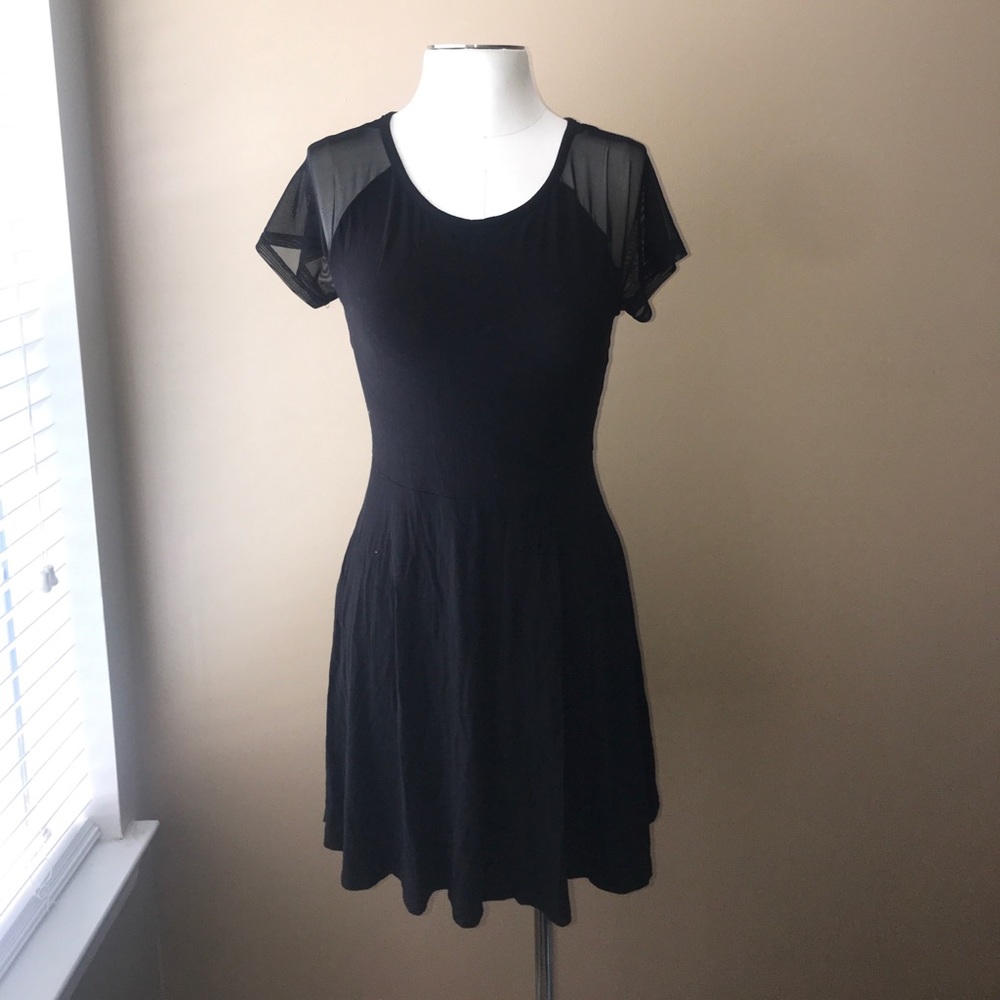 Black skater dress